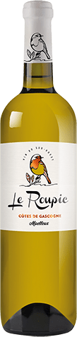 Bouteille de vin blanc — IGP(2) VIN BLANC CÔTES DE GASCOGNE MOELLEUX* LE ROUPIC