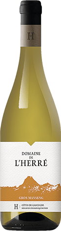 Bouteille de vin blanc — IGP(2) VIN BLANC CÔTES DE GASCOGNE DOMAINE DE L’HERRÉ GROS MANSENG