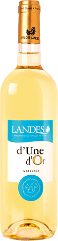 Bouteille de vin blanc — IGP(2) VIN BLANC LANDES MOELLEUX D’UNE D’OR