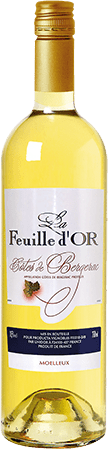 Bouteille de vin blanc — AOP(1) VIN BLANC CÔTES DE BERGERAC MOELLEUX LA FEUILLE D’OR