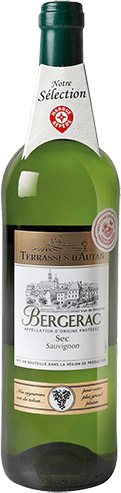 Bouteille de vin blanc — AOP(1) VIN BLANC BERGERAC SEC* TERRASSES D’AUTAN