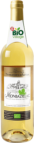 Bouteille de vin blanc — AOP(1) VIN BLANC MONBAZILLAC BIO** TERRASSES D’AUTAN