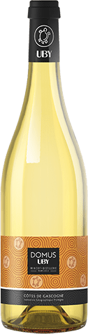 Bouteille de vin blanc — IGP(2) VIN BLANC CÔTES DE GASCOGNE TENDRE FRUITÉ DOMUS UBY