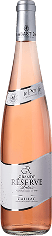 Bouteille de vin rose — AOP(1) VIN ROSÉ GAILLAC* LE PERLÉ GRANDE RÉSERVE DE LABASTIDE