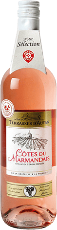 Bouteille de vin rose — AOP(1) VIN ROSÉ CÔTES DU MARMANDAIS* TERRASSES D’AUTAN