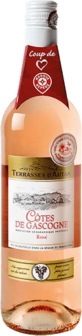 Bouteille de vin rose — IGP(2) VIN ROSÉ CÔTES DE GASCOGNE ROSÉ* TERRASSES D’AUTAN