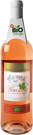 Bouteille de vin rose — AOP(1) VIN ROSÉ BERGERAC BIO** TERRASSES D’AUTAN