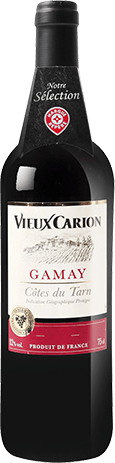 Bouteille de vin rouge — IGP(2) VIN ROUGE CÔTES DU TARN GAMAY VIEUX CARION