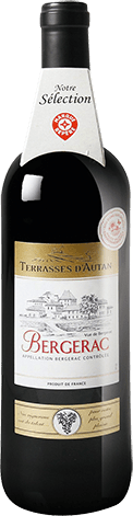 Bouteille de vin rouge — AOP(1) VIN ROUGE BERGERAC* TERRASSES D’AUTAN