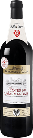 Bouteille de vin rouge — AOP(1) VIN ROUGE CÔTES DU MARMANDAIS* TERRASSES D’AUTAN