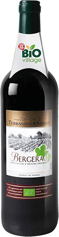 Bouteille de vin rouge — AOP(1) VIN ROUGE BERGERAC BIO** TERRASSES D’AUTAN