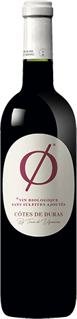 Bouteille de vin rouge — AOP(1) VIN ROUGE CÔTES DE DURAS BIO** SANS SULFITES AJOUTÉS TERRE DE VIGNERONS