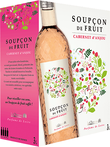 Bouteille de vin rose — AOP(1) VIN ROSÉ CABERNET D’ANJOU SOUPÇON DE FRUIT