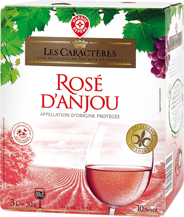Bouteille de vin rose — AOP(1) VIN ROSÉ D’ANJOU LES CARACTÈRES