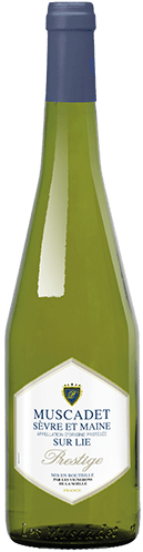 Bouteille de vin blanc AOP Vin Blanc Muscadet Sèvre Et Maine Sur Lie « Prestige », millésime 2025/2026 — vignoble Loire