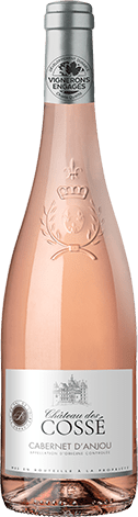 Bouteille de vin rosé AOP Vin Rosé Cabernet D’anjou « Château Des Cossé », millésime 2025/2026 — vignoble Loire