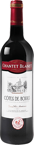 Bouteille de vin rouge — AOP(1) VIN ROUGE CÔTES DE BOURG* CHANTET BLANET