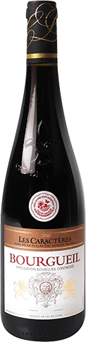 Bouteille de vin rouge — AOP(1) BOURGUEIL* LES CARACTÈRES
