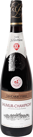 Bouteille de vin rouge AOP Vin Rouge Saumur Champigny « Les Caractères », millésime 2025/2026 — vignoble Loire