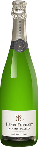 Bouteille de vin effervescent — AOC(3) CRÉMANT D’ALSACE BRUT EXCELLENCE HENRI EHRHART