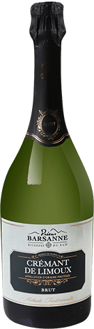 Bouteille de vin effervescent — AOP(1) CRÉMANT DE LIMOUX BRUT PRIEUR BARSANNE