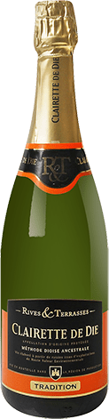 Bouteille de vin effervescent — AOP(1) CLAIRETTE DE DIE TRADITION RIVES & TERRASSES
