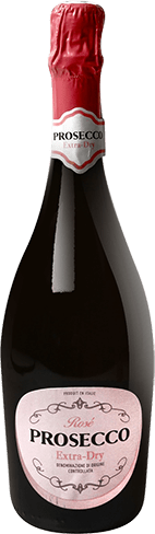 Bouteille de vin effervescent — DOC(4) PROSECCO ROSÉ EXTRA-DRY