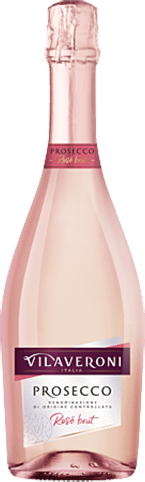 Bouteille de vin effervescent — AOP(1) PROSECCO ROSÉ VILAVERONI