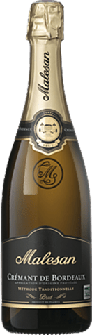 Bouteille de vin effervescent — AOP(1) CRÉMANT DE BORDEAUX BRUT MALESAN