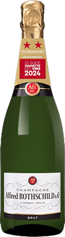 Bouteille de vin effervescent — AOP(1) CHAMPAGNE BRUT ALFRED ROTHSCHILD