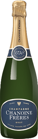 Bouteille de vin effervescent — AOP(1) CHAMPAGNE BRUT CHANOINE FRÈRES