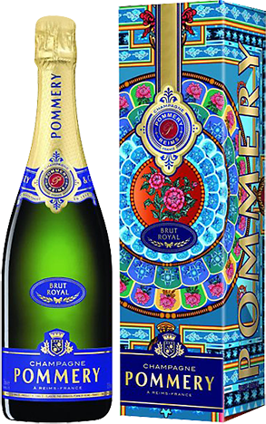Bouteille de vin effervescent — AOP(1) CHAMPAGNE BRUT POMMERY