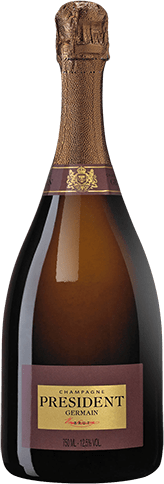 Bouteille de vin effervescent — AOP(1) CHAMPAGNE BRUT PRÉSIDENT GERMAIN