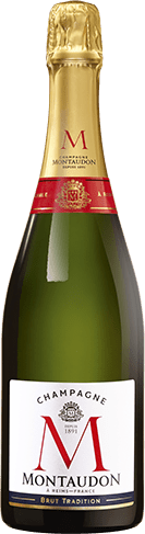 Bouteille de vin effervescent — AOP(1) CHAMPAGNE BRUT TRADITION MONTAUDON