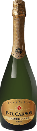 Bouteille de vin effervescent — AOC(3) CHAMPAGNE BRUT GRANDE CUVÉE POL CARSON