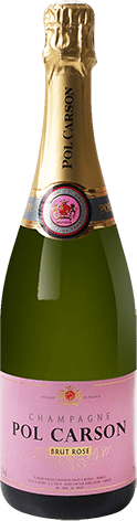 Bouteille de vin effervescent — AOC(3) CHAMPAGNE BRUT ROSÉ POL CARSON