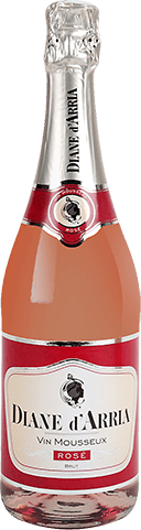 Bouteille de vin effervescent — VIN MOUSSEUX BRUT ROSÉ DIANE D’ARRIA
