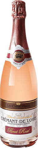 Bouteille de vin effervescent — AOP(1) CRÉMANT DE LOIRE ROSÉ LES CARACTÈRES