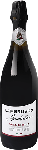 Bouteille de vin effervescent — IGT(5) LAMBRUSCO ROUGE DELL’EMILIA AMABILE