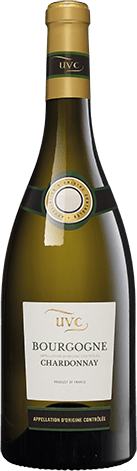 Bouteille de vin blanc AOP Vin Blanc Bourgogne Chardonnay « Uvc », millésime 2025/2026 — vignoble Bourgogne