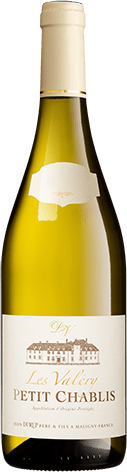 Bouteille de vin blanc AOP Vin Blanc Petit Chablis « Les Valéry », millésime 2025/2026 — vignoble Bourgogne