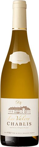 Bouteille de vin blanc AOP Vin Blanc Chablis « Les Valéry », millésime 2025/2026 — vignoble Bourgogne