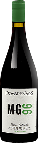 Bouteille de vin rouge — AOP(1) VIN ROUGE CÔTES DU ROUSSILLON BIO** DOMAINE CAZES