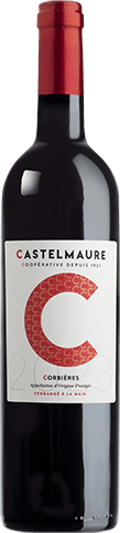 Bouteille de vin rouge — AOP(1) VIN ROUGE CORBIÈRES C DE CASTELMAURE