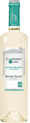 Bouteille de vin blanc — IGP(2) VIN BLANC PAYS D’OC SAUVIGNON CLAIREMENT BLANC ROCHE MAZET