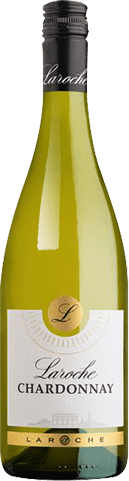 Bouteille de vin blanc IGP Vin Blanc Pays D’OC Chardonnay « L De Laroche », millésime 2025/2026 — vignoble Languedoc