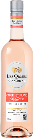 Bouteille de vin rose — IGP(2) VIN ROSÉ PAYS D’OC CABERNET FRANC LES ORMES DE CAMBRAS