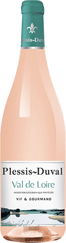 Bouteille de vin rosé IGP Vin Rosé Val De Loire « Plessis-duval », millésime 2025/2026 — vignoble Loire