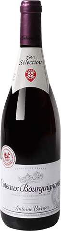 Bouteille de vin rouge AOP Vin Rouge Coteaux Bourguignons « Antoine Barrier », millésime 2025/2026