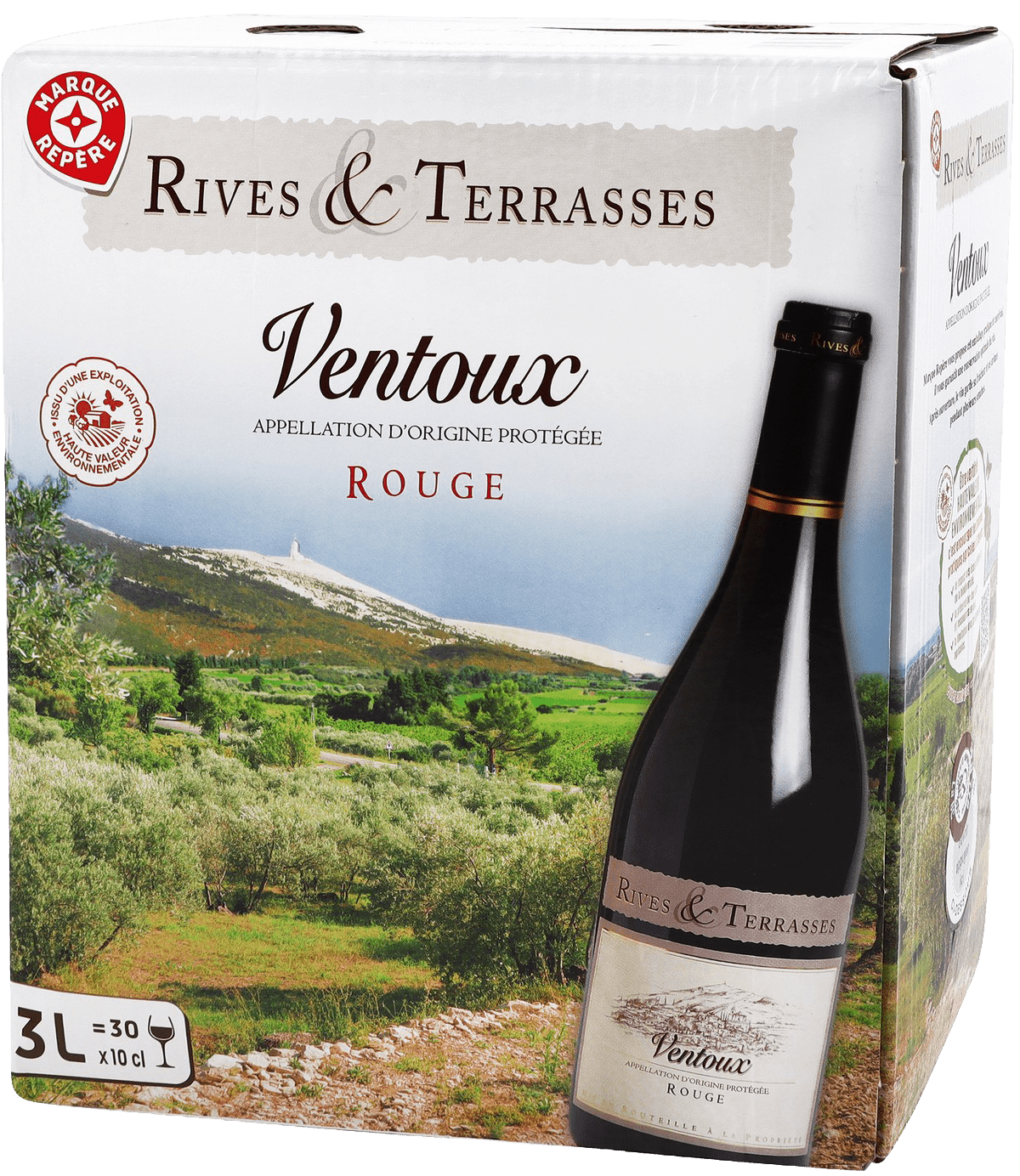 Bouteille de vin rouge — AOP(1) VIN ROUGE VENTOUX RIVES & TERRASSES